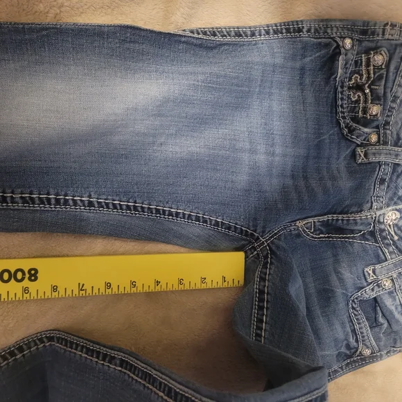 Rock Revival Women's Medium Blue Straight Leg Jeans - Picture 4 of 10